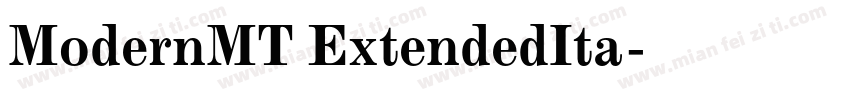 ModernMT ExtendedIta字体转换